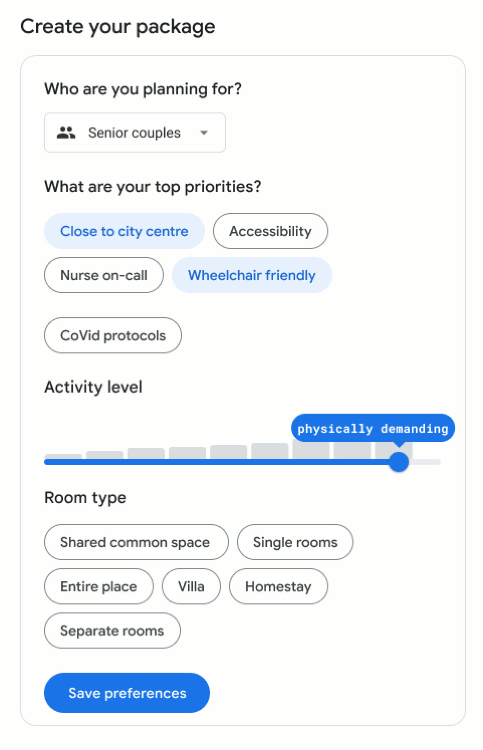 Editable package template, concept prototype